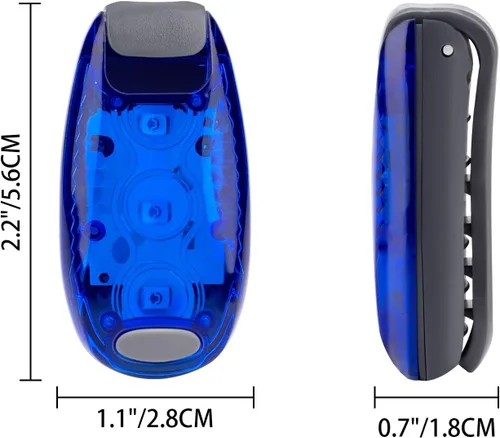 Miniatura 4 de 12 Pack Led Safety Light, Safety Light, High Visibility Strobe Running Lights Used for Bicycle, Walking Etc. Clip-On Running Lights Clip to Clothes