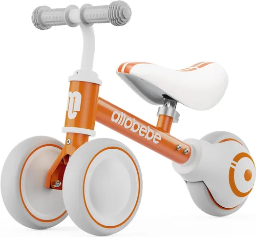 Miniatura 13 de allobebe Bicicleta de equilibrio para bebé, lindas bicicletas para niños de 12 a 36 meses, regalos para niñas de 1 año, bicicleta para entrenar al