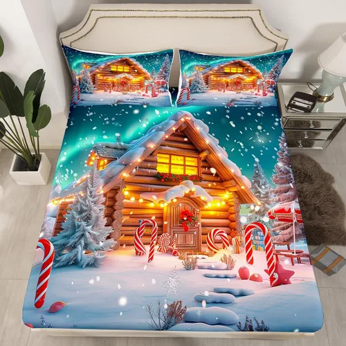 Miniatura 12 de Juego de sábanas ajustables de hurón para niños, bonitos juegos de ropa de cama de animales salvajes, lindo juego de ropa de cama de vida silvestre