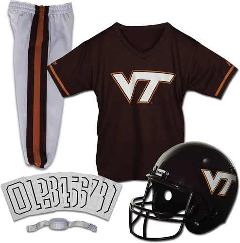 Miniatura 27 de Franklin Sports NCAA - Conjunto de uniforme de fútbol americano para niños, camiseta de fútbol universitario, casco + pantalones para niños y niñas