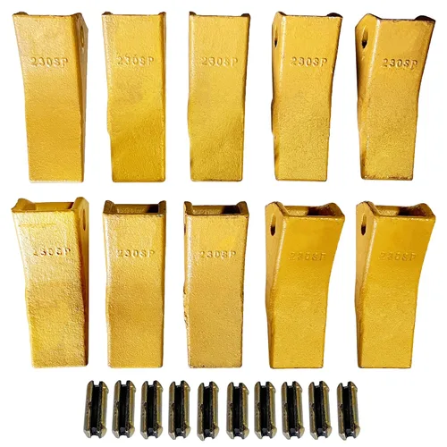 Miniatura 8 de Dientes de cucharón de retroexcavadora 230SP con pasadores flexibles TF23P para cargadoras y excavadoras de minicargadoras y excavadoras de la serie