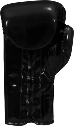 Miniatura 5 de TITLE Boxing Inferno Intensity Guantes de Entrenamiento con Cordones - MMA, Kickboxing, Saco de Boxeo, Sparring - 14, 16, 18 oz Negro/Dorado