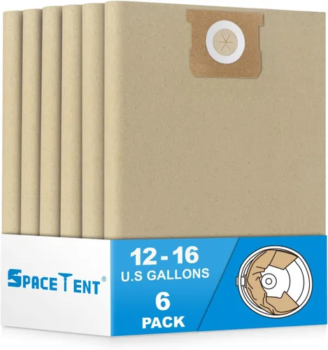 Miniatura 10 de SpaceTent Paquete de 6 bolsas de filtro desechables DXVA19-4101 para aspiradora DEWALT de 6, 8, 9 y 10 galones, bolsas de aspiradora de tienda de 6