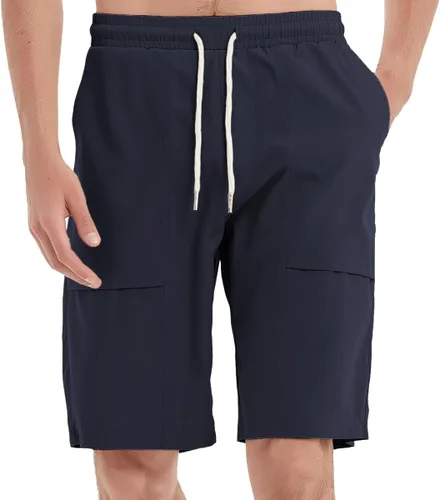 Msmsse Pantalones cortos tipo cargo para hombre, ligeros, de secado rápido, cómodos, deportivos, entrenamiento, casual, para senderismo