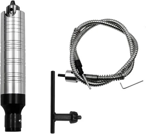 Accesorio adaptador de eje flexible de 0.012-0.157 in, portabrocas de extensión de taladro flexible para herramienta de amoladora giratoria