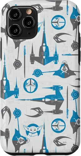 Miniatura 26 de Funda para iPhone 11 Pro Max Star Wars The Mandalorian & Grogu Signets and Starships