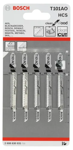 Miniatura 2 de Bosch 2608630031 Hoja de sierra "T 101 AO" (5 piezas)