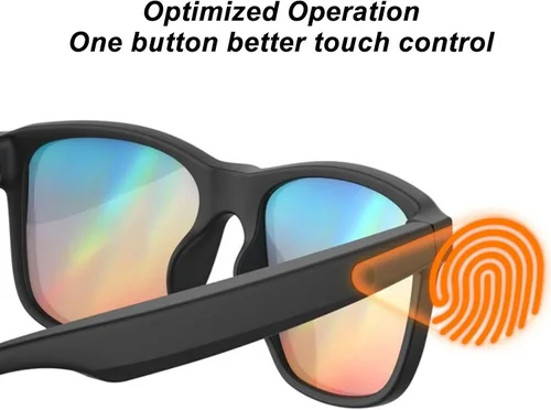 Miniatura 2 de Gafas inteligentes con audio de oído abierto, gafas de sol Bluetooth para actividades al aire libre para hombres, gafas de audio inteligentes