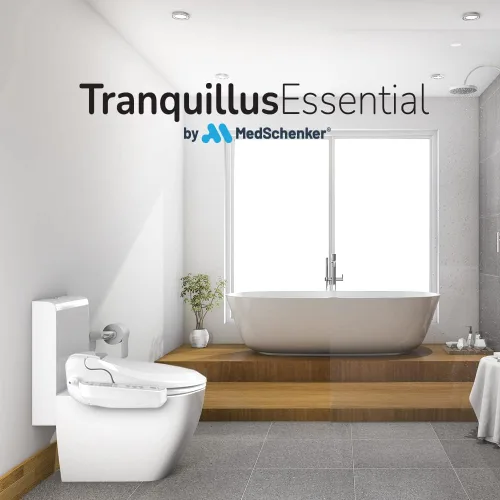 Miniatura 2 de Tranquillus Essential - Asiento de bidé eléctrico, calentado, secadora, agua/aire ajustable, cierre suave, ADA, hecho en Corea Q5300 (Alargado)