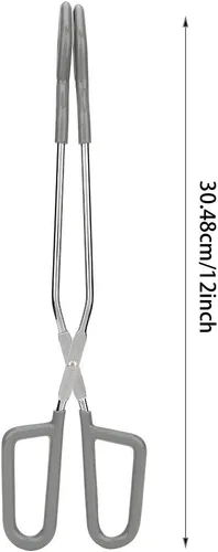 Miniatura 7 de Estink Pinzas largas para papel higiénico, ayuda de limpieza de baño de aleación de 12/15 pulgadas, herramienta ligera de asistencia para mujeres