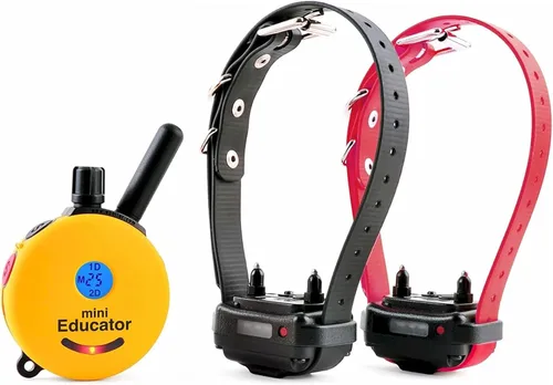 Miniatura 9 de Collar de entrenamiento para perro de Educator E-Collar , Amarillo 1/2 milla impermeable, 100 niveles de estimulación + vibración + luz + sonido