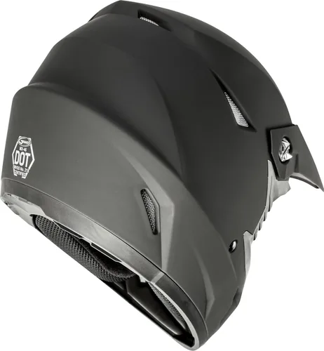 Miniatura 2 de GMAX MX-46 - Casco sólido (negro mate, XL) - Aprobado por FMVSS 218