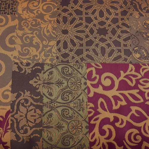 Miniatura 6 de Chezmoi Collection Amelia - Juego de edredón jacquard floral de 9 piezas, tamaño Queen, multicolor