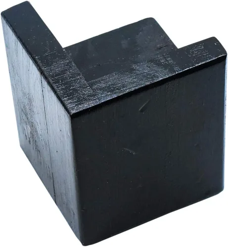 Miniatura 4 de Juego de 4 elevadores cuadrados de madera de 2 pulgadas para sofá, silla, patas de mesa, te ayudan a almacenar debajo de la cama (negro)