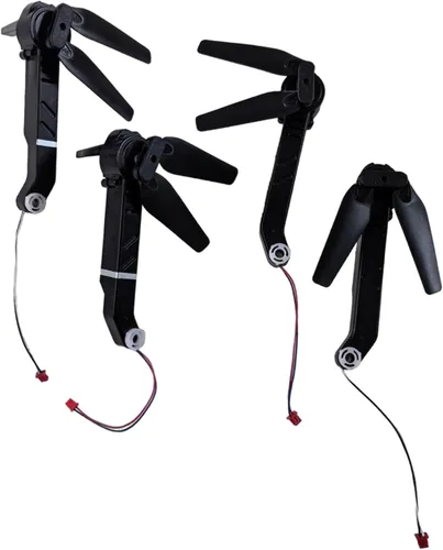 Miniatura 7 de B Baosity Juego de brazos de motor de dron a control remoto, accesorios profesionales ligeros con hélices, brazos de eje para E88 E99 reemplazos