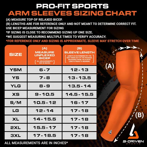 Miniatura 2 de B-Driven Sports Sleeve Pro-Fit - Manga de compresión para hombres y mujeres - Manga de brazo de baloncesto y voleibol - Individual Cruz Faith.