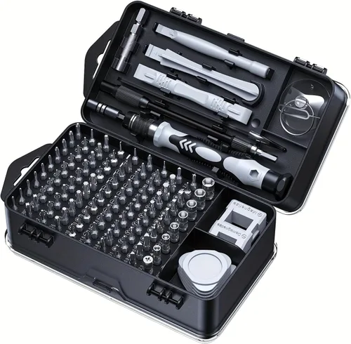 Miniatura 7 de Kit de destornilladores de precisión todo en uno definitivo de 117 en 1: juego de herramientas magnéticas profesionales para MacBook, iPhone