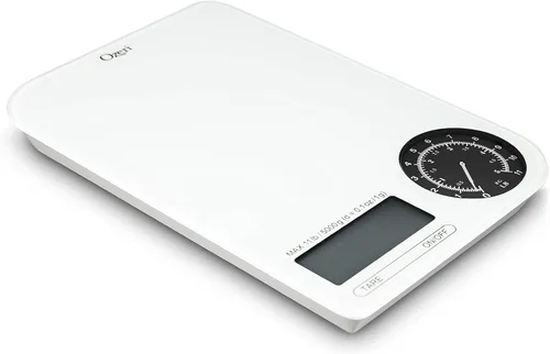 Miniatura 8 de Ozeri ZK18-WB Rev - Báscula digital de cocina con esfera electromecánica de peso, esfera negra