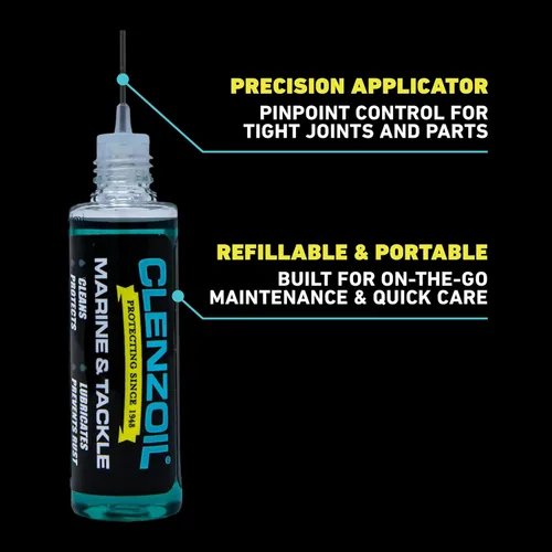 Miniatura 3 de CLENZOIL Marine & Tackle - Lubricante de aceite para equipos de pesca - para carretes de cuidado de peces, motores de barcos, descensores y más
