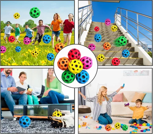 Miniatura 7 de ZHEBAG Bola de Salto Super Alto, Bola de Rebote Extremadamente Alto, Bola de Rebote Super Alto, Bola Sensorial para Niños, Bola de Entrenamiento