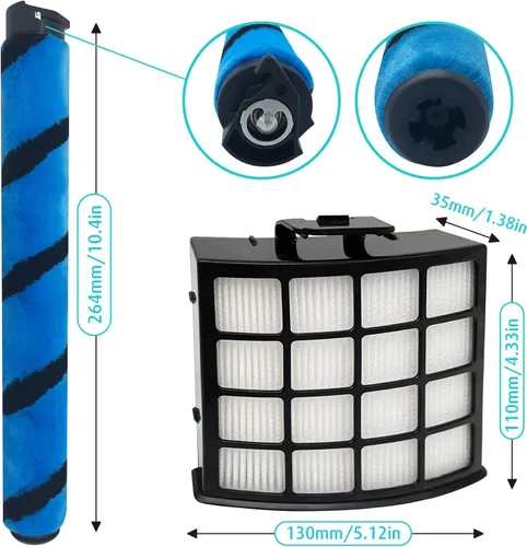 Miniatura 4 de Leemone AZ2002 - Accesorios de repuesto para aspiradora vertical Shark AZ2002 AZ2000 AZ2000 AZ2000W Vertex DuoClean PowerFin, 2 filtros postmotores