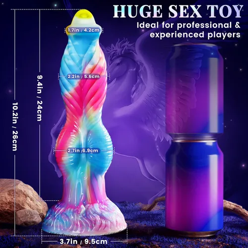 Miniatura 7 de Consolador de empuje juguetes sexuales vibrador - 10.2 pulgadas 4 en 1 enormes consoladores gruesos juguetes anales, monstruo consolador grande
