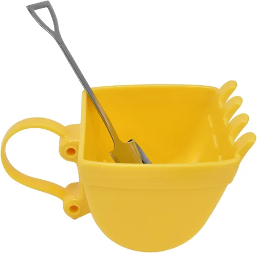 Miniatura 8 de Pilipane Taza de café excavadora, taza de cubo de excavadora de 11.2 fl oz, taza de café con diseño de excavadora con cuchara de pala, taza de café
