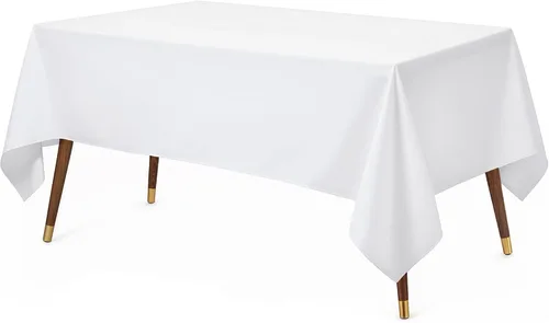 Miniatura 35 de Utopia Kitchen Mantel rectangular, 1 paquete, mantel lavable a máquina, mantel de poliéster para comedor, fiestas de bufé, pícnics, eventos, bodas