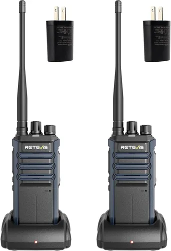 Miniatura 10 de Retevis Radio bidireccional RT86S de largo alcance, radio de emergencia Walkie Talkie con pantalla LCD, NOAA, alta potencia, radio de 2 vías GMRS