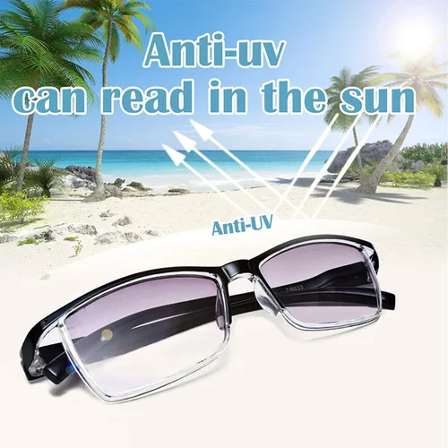Miniatura 3 de LUFF 4pairs Reading Glasses Men Blue Light Computer Readers UV400 Eyeglasses Spring Hinges