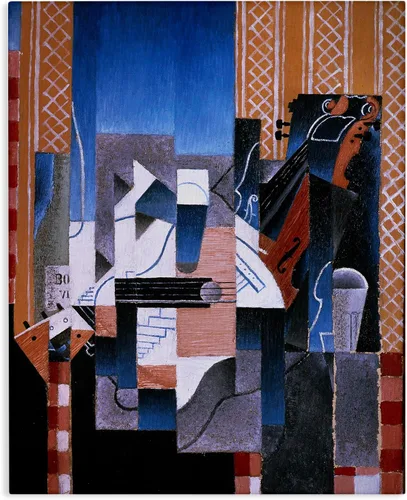 Miniatura 9 de Stupell Industries Violón y guitarra Juan Gris Pintura abstracta clásica lienzo arte de pared, diseño por one1000paintings Lienzo envuelto en galería