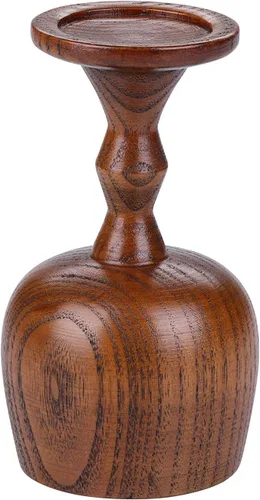 Miniatura 9 de I-MART Copa de cáliz de madera hecha a mano de 5 onzas de madera de azufaifo para copas de comunión, copa de cáliz de madera para iglesias, hogar