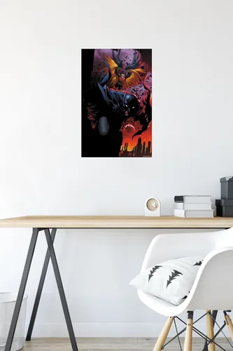 Miniatura 4 de DC Comics Batman - Póster de pared de ataque de Batman y Robin, 22.4 pulgadas de largo x 14.7 pulgadas de ancho, versión premium sin marco