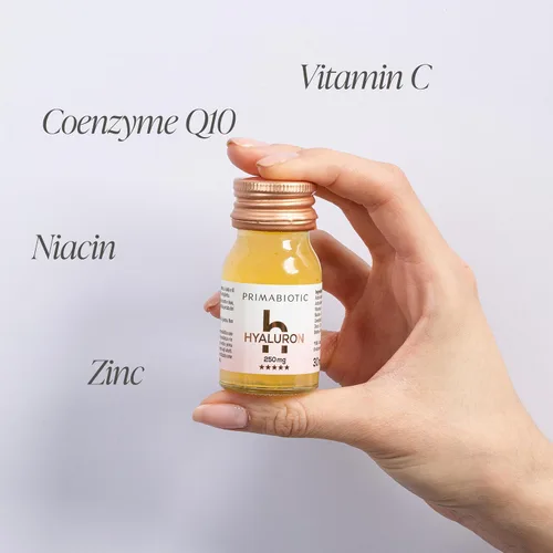 Miniatura 4 de PRIMABIOTIC Ácido hialurónico 250mg - Sabor Mango - Vegano, Hidratación profunda, Anti-envejecimiento y apoyo de elasticidad de la piel - Bebida