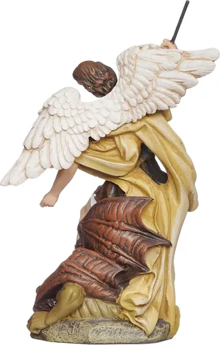 Miniatura 3 de Joseph's Studio de Roman Figura de San Miguel Arcángel, estatua de mesa religiosa de 4 pulgadas, colección renacentista, decoración de fe