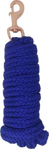 Miniatura 2 de CHALLENGER Caballo 8' Redondo Trenzado Nylon Azul Marino 3/4" Cuerda de plomo Oro Rosa Niquelado 605SE04NV