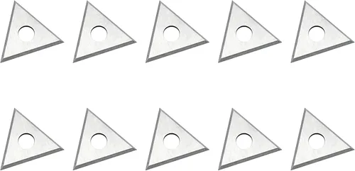 Miniatura 2 de LU&MN Cuchillas de repuesto para rascador de carburo, cuchillas reversibles triangulares de triple borde de 1 pulgada, se adapta a la mayoría