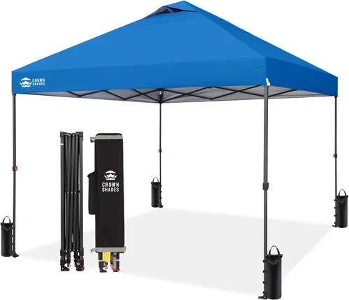 Miniatura 29 de CROWN SHADES Tienda de campaña desmontable de 10 x 10 pies - Tienda de campaña instantánea para exteriores con cerradura central patentada de un