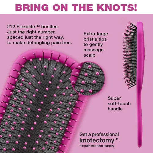 Miniatura 2 de The Knot Dr. hair brush by Conair - Cepillo desenredante - Elimina nudos y enredos en cabello húmedo o seco - Cepillos para el cabello para mujer