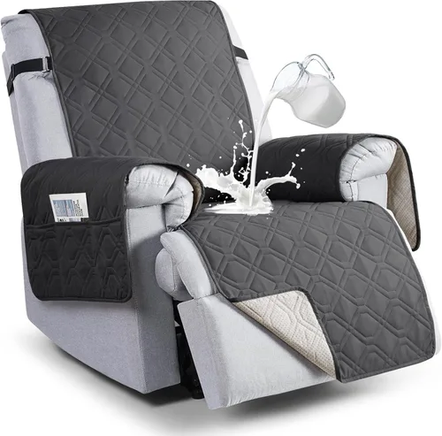 Miniatura 35 de VANSOFY Fundas 100% impermeables para sillas reclinables, funda antideslizante para silla reclinable para perros, protector de muebles, funda