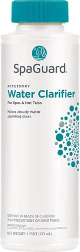 Clarificador de Agua para Spa SpaGuard, 1 Pinta, Hace que el Agua Turbia se Vuelva Cristalina, Elimina Olores, Adecuado para Spas y Jacuzzis