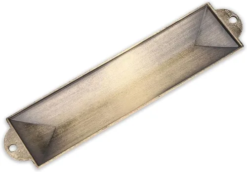 Miniatura 5 de BRTAGG Mezuzá de Metal para Puerta, Instalación con Cinta de Doble Cara, 13.5 cm de Altura, Escritura en Inglés y Hebreo, Bronce, Cubierta