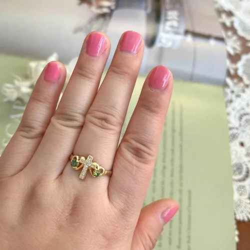 Miniatura 8 de Anillo de pureza cristiana para adolescentes y niñas, anillos de cruz para mujeres, joyería cristiana con pulgar de amor, anillo de plata de ley
