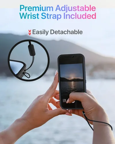 Miniatura 14 de TORU CX Slim - Funda tipo cartera para iPhone 15, funda protectora a prueba de golpes resistente con tarjetero oculto y ranura para tarjetas, espejo