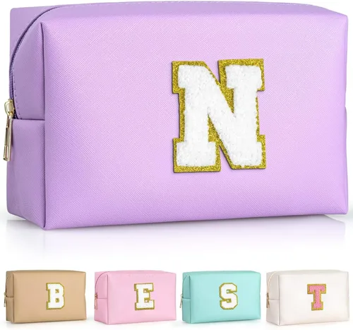 Miniatura 151 de TOPEAST - Bolso de maquillaje para mujer, G Blanco nacarado-rosa