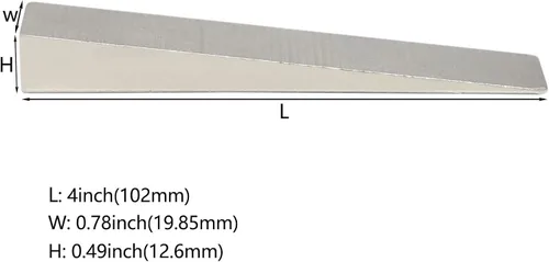 Miniatura 2 de Cuña de brida de 1/2" x 3/4" x 4", herramienta de soldadura de cuña de brida de metal chapado en zinc, cuña de soldadura fuerte, a prueba de óxido