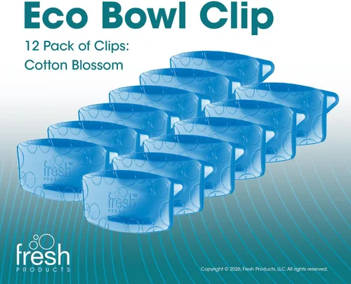 Miniatura 2 de Fresh Products FRS EBC72 CBLBX Eco-Fresh - Pinza para tazón, flor de algodón, color azul (paquete de 12)