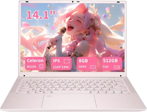 Miniatura 9 de Laptop FHD de 14.1 pulgadas, 8 GB DDR4 RAM, 256 GB SSD, computadora portátil con CPU Celeron N4020, computadora portátil Windows 11 Pro delgada