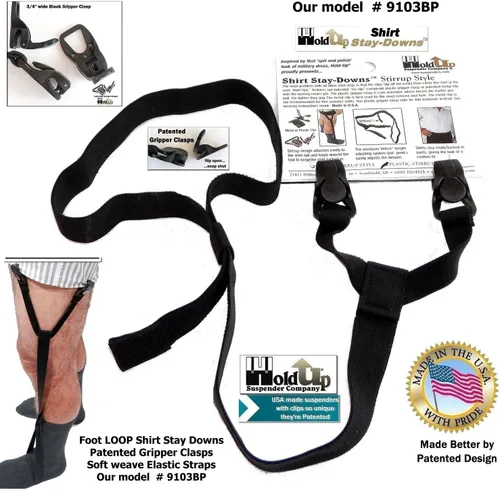 Miniatura 4 de La camisa de vestir Hold-Ups® Stay-downs se mantiene con clips antideslizantes patentados en Estados Unidos