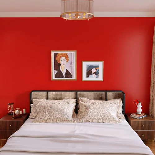 Miniatura 3 de VEELIKE Papel tapiz rojo mate para pegar y despegar, papel de contacto rojo extraíble para armarios, escritorio, muebles, aula, 15.7 x 118 pulgadas